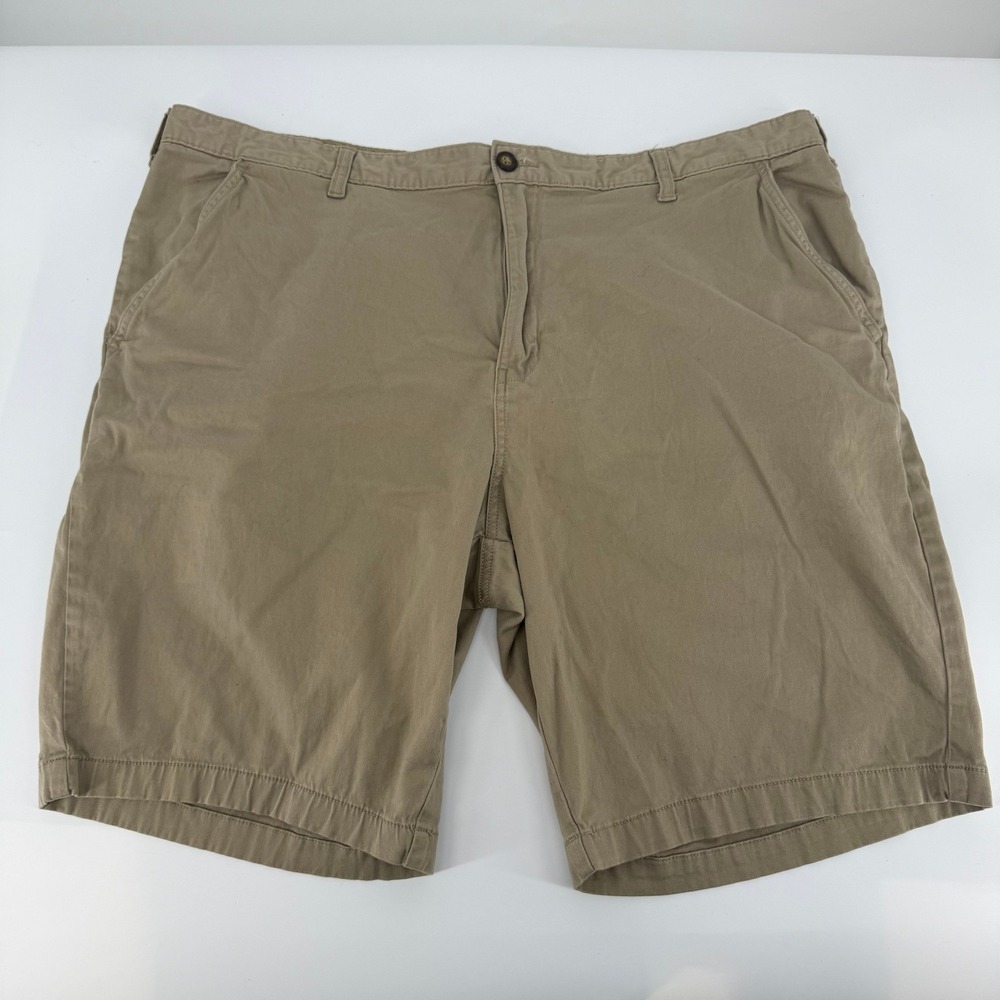 George Chino Shorts Mens 44 Sand‎ Khaki Stretch Cotton Twill Casual Dadcore